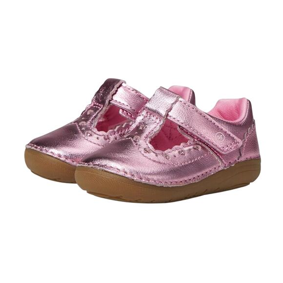 Stride Rite Girls Adira Flat Size 5 Wide Pink Fuchsia Toddler Shoe Mary Jane NIB - Picture 1 of 11